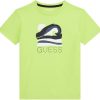 GUESS Boys' Eco Short Sleeve Wave T-Shirt boys eco short