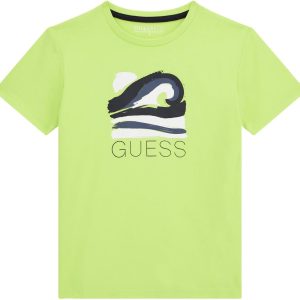 GUESS Boys' Eco Short Sleeve Wave T-Shirt boys eco short