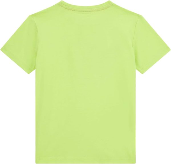 GUESS Boys' Eco Short Sleeve Wave T-Shirt short sleeve wave