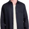 GUESS Men's Eco Long Sleeve Napa Linen Shirt guess mens eco long sleeve napa linen shirts