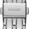 GUESS Stainless Steel + Pink Crystal Bracelet Watch. Color: Silver-Tone (Model: U1062L2) guess stainless steel