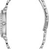 GUESS Stainless Steel + Pink Crystal Bracelet Watch. Color: Silver-Tone (Model: U1062L2) steel pink crystal