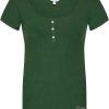 GUESS Womens Short Sleeve Karlee Jewel Button Henley guess womens short sleeve karlee jewel button henley top