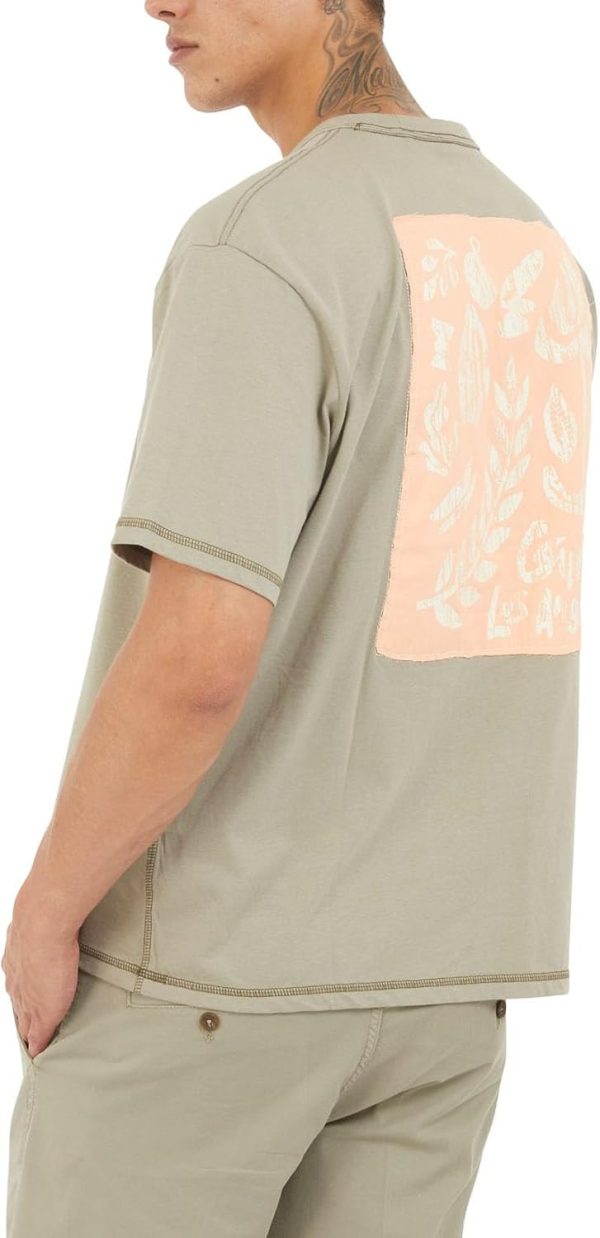 GUESS Mens Eco Shore Sleeve Patch at Back Tee-1