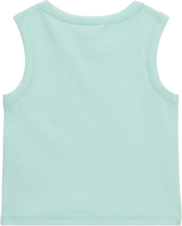 GUESS Girls' Eco Sleeveless Rib Midi T-Shirt rib midi t-shirt
