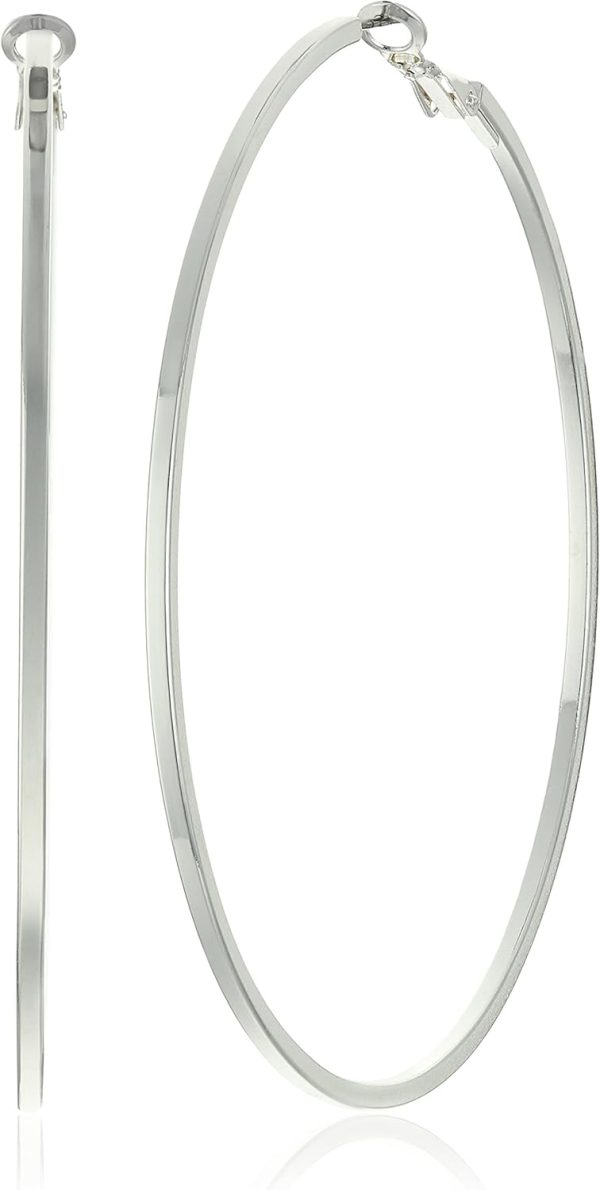 GUESS Basic Extra-Large Thin Hoop Earrings thin hoop earrings