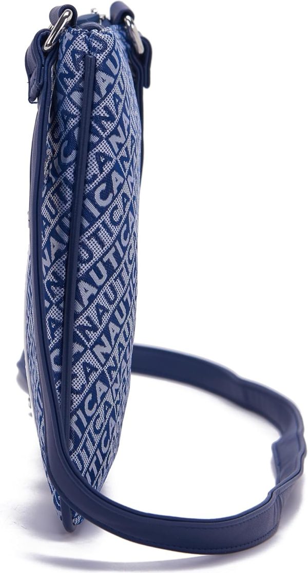 Nautica Lakeside Signature Jaquard North South Crossbody Bag-3