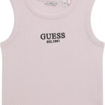 GUESS Girls' Eco Sleeveless Rib Midi T-Shirt sleeveless rib midi