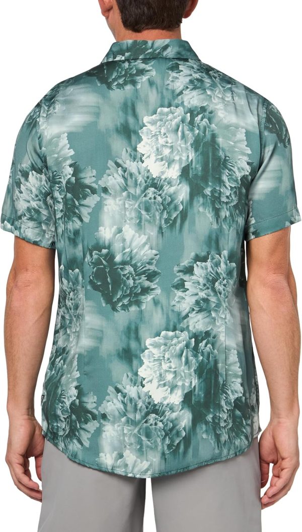 GUESS Men's Short Sleeve Wayco Sateen Floral Shirt guess mens short sleeve wayco sateen floral shirt dress