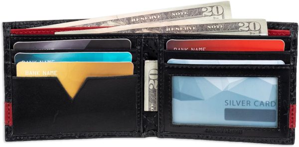 GUESS Men's Classic Bifold Wallet with Card Slots, Bill Compartment and Id Window classic bifold wallet