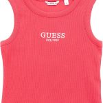 GUESS Girls' Eco Sleeveless Rib Midi T-Shirt rib midi t-shirt