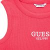 GUESS Girls' Eco Sleeveless Rib Midi T-Shirt sleeveless rib midi