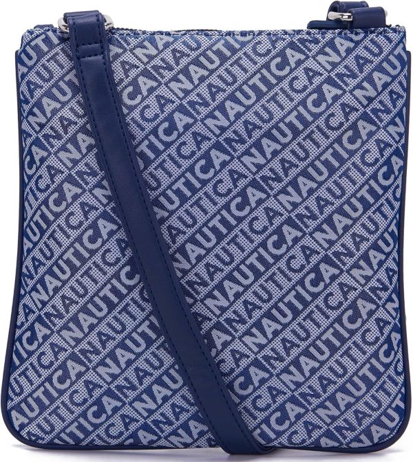 Nautica Lakeside Signature Jaquard North South Crossbody Bag-4