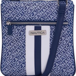 Nautica Lakeside Signature Jaquard North South Crossbody Bag nautica lakeside signature jaquard north south crossbody bags