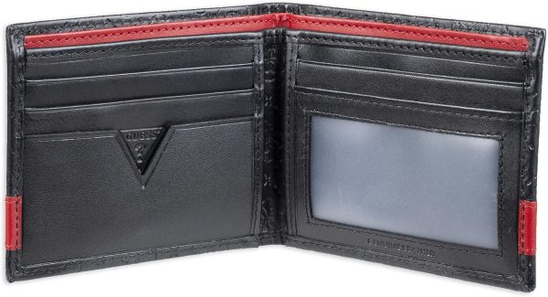 GUESS Men's Classic Bifold Wallet with Card Slots, Bill Compartment and Id Window guess men s