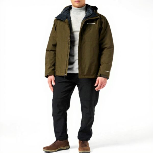 Columbia Giacca Invernale 3 in 1 Uomo Impermeabile Nero