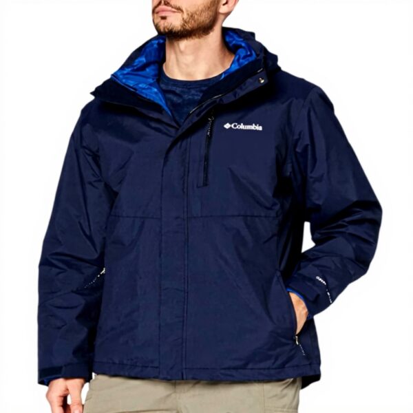 Columbia Giacca Invernale 3 in 1 Uomo Impermeabile Nero