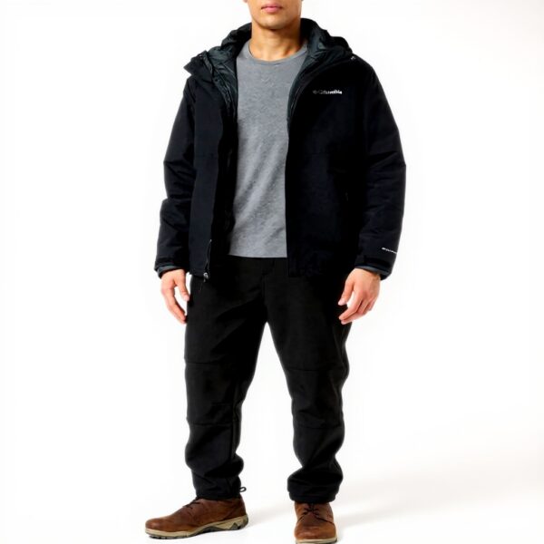 Columbia Giacca Invernale 3 in 1 Uomo Impermeabile Nero