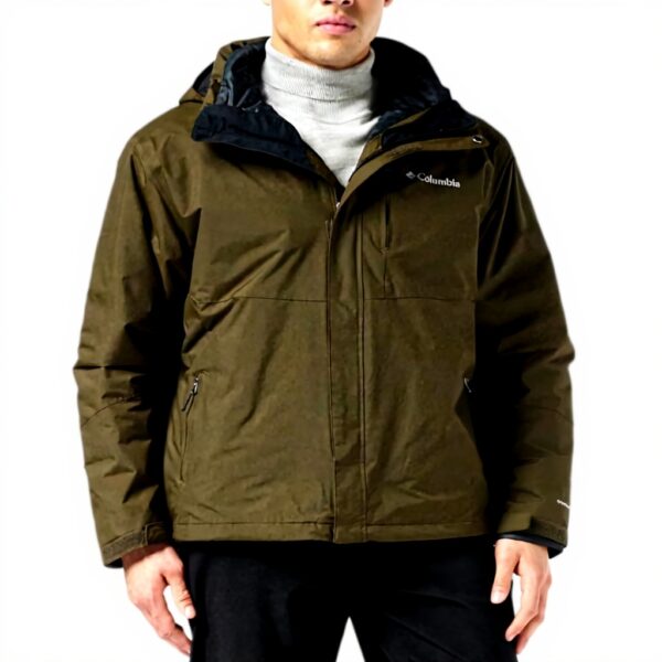 Columbia Giacca Invernale 3 in 1 Uomo Impermeabile Nero
