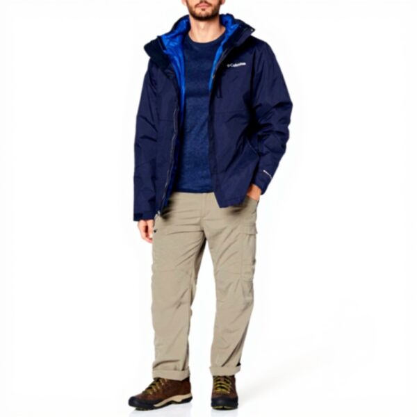 Columbia Giacca Invernale 3 in 1 Uomo Impermeabile Nero